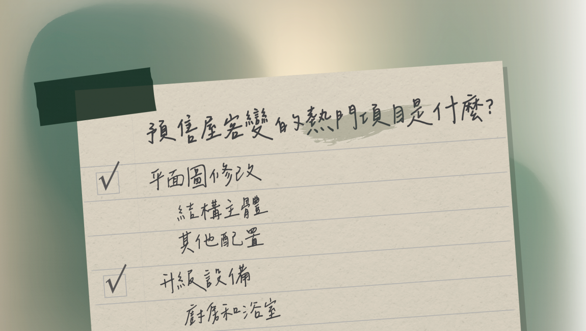 預售屋客變的熱門項目是什麼