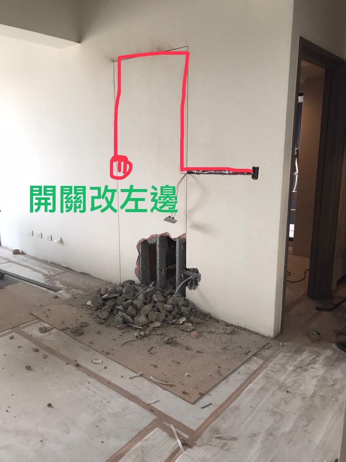 變更門位置