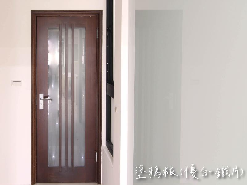 烤漆玻璃：塗鴉板(優白)+鐵片